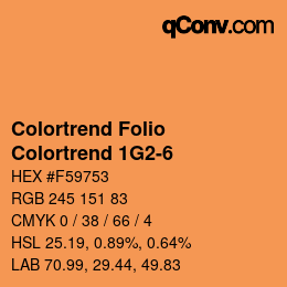 カラーコード: Colortrend Folio - Colortrend 1G2-6 | qconv.com