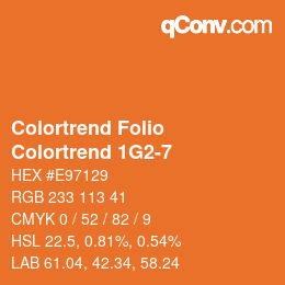 カラーコード: Colortrend Folio - Colortrend 1G2-7 | qconv.com
