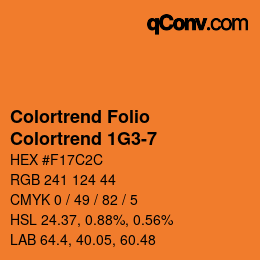 カラーコード: Colortrend Folio - Colortrend 1G3-7 | qconv.com