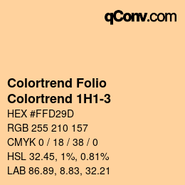 カラーコード: Colortrend Folio - Colortrend 1H1-3 | qconv.com