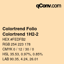 カラーコード: Colortrend Folio - Colortrend 1H2-2 | qconv.com