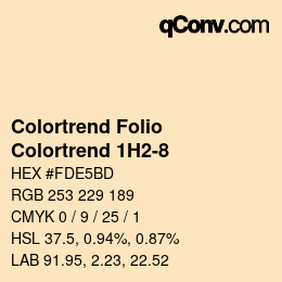 カラーコード: Colortrend Folio - Colortrend 1H2-8 | qconv.com