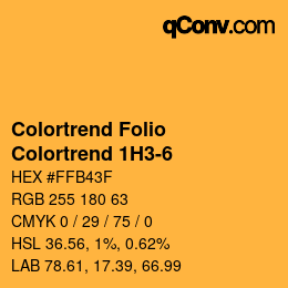 カラーコード: Colortrend Folio - Colortrend 1H3-6 | qconv.com