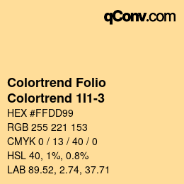 カラーコード: Colortrend Folio - Colortrend 1I1-3 | qconv.com