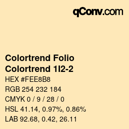 Farbcode: Colortrend Folio - Colortrend 1I2-2 | qconv.com