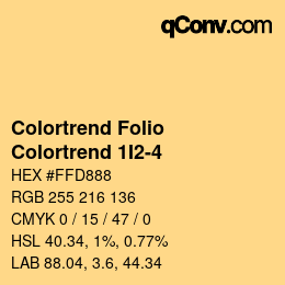 カラーコード: Colortrend Folio - Colortrend 1I2-4 | qconv.com