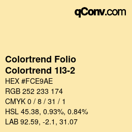 カラーコード: Colortrend Folio - Colortrend 1I3-2 | qconv.com