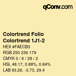 カラーコード: Colortrend Folio - Colortrend 1J1-2 | qconv.com