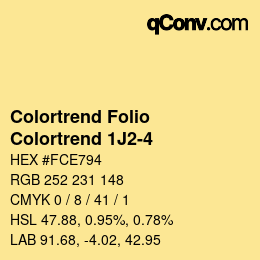Color code: Colortrend Folio - Colortrend 1J2-4 | qconv.com