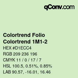 カラーコード: Colortrend Folio - Colortrend 1M1-2 | qconv.com