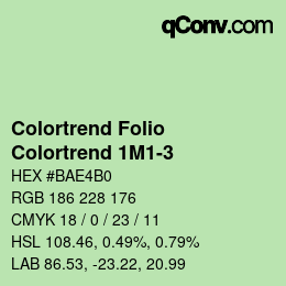 カラーコード: Colortrend Folio - Colortrend 1M1-3 | qconv.com