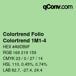 カラーコード: Colortrend Folio - Colortrend 1M1-4 | qconv.com