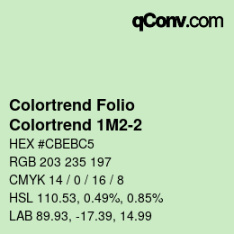 カラーコード: Colortrend Folio - Colortrend 1M2-2 | qconv.com