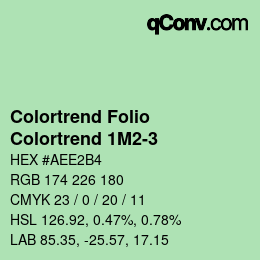 カラーコード: Colortrend Folio - Colortrend 1M2-3 | qconv.com