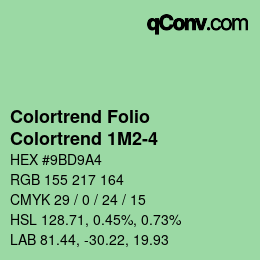 カラーコード: Colortrend Folio - Colortrend 1M2-4 | qconv.com