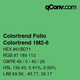 カラーコード: Colortrend Folio - Colortrend 1M2-6 | qconv.com
