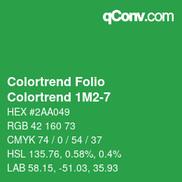カラーコード: Colortrend Folio - Colortrend 1M2-7 | qconv.com