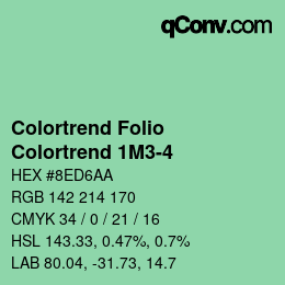 カラーコード: Colortrend Folio - Colortrend 1M3-4 | qconv.com