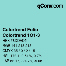 カラーコード: Colortrend Folio - Colortrend 1O1-3 | qconv.com