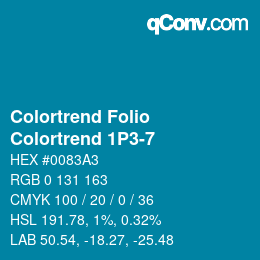 カラーコード: Colortrend Folio - Colortrend 1P3-7 | qconv.com