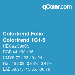 カラーコード: Colortrend Folio - Colortrend 1Q1-6 | qconv.com