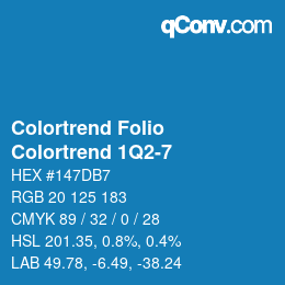 カラーコード: Colortrend Folio - Colortrend 1Q2-7 | qconv.com