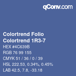 カラーコード: Colortrend Folio - Colortrend 1R3-7 | qconv.com