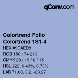 Farbcode: Colortrend Folio - Colortrend 1S1-4 | qconv.com
