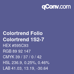 カラーコード: Colortrend Folio - Colortrend 1S2-7 | qconv.com