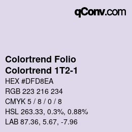 カラーコード: Colortrend Folio - Colortrend 1T2-1 | qconv.com