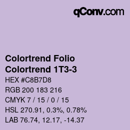 カラーコード: Colortrend Folio - Colortrend 1T3-3 | qconv.com