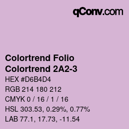 カラーコード: Colortrend Folio - Colortrend 2A2-3 | qconv.com