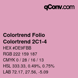 カラーコード: Colortrend Folio - Colortrend 2C1-4 | qconv.com