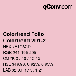 カラーコード: Colortrend Folio - Colortrend 2D1-2 | qconv.com