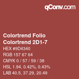 カラーコード: Colortrend Folio - Colortrend 2D1-7 | qconv.com