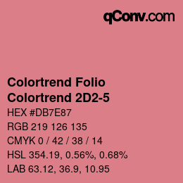 カラーコード: Colortrend Folio - Colortrend 2D2-5 | qconv.com