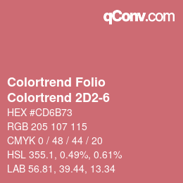 カラーコード: Colortrend Folio - Colortrend 2D2-6 | qconv.com