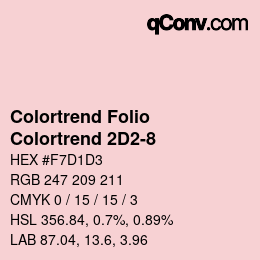 カラーコード: Colortrend Folio - Colortrend 2D2-8 | qconv.com