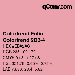 カラーコード: Colortrend Folio - Colortrend 2D3-4 | qconv.com