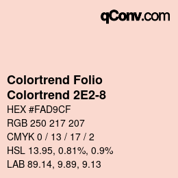 カラーコード: Colortrend Folio - Colortrend 2E2-8 | qconv.com