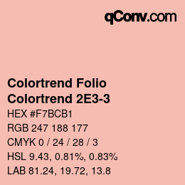 カラーコード: Colortrend Folio - Colortrend 2E3-3 | qconv.com