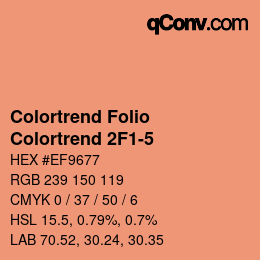 カラーコード: Colortrend Folio - Colortrend 2F1-5 | qconv.com