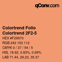 カラーコード: Colortrend Folio - Colortrend 2F2-5 | qconv.com