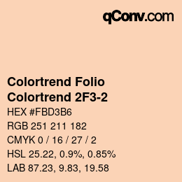 カラーコード: Colortrend Folio - Colortrend 2F3-2 | qconv.com