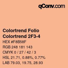 カラーコード: Colortrend Folio - Colortrend 2F3-4 | qconv.com