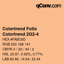カラーコード: Colortrend Folio - Colortrend 2G2-4 | qconv.com