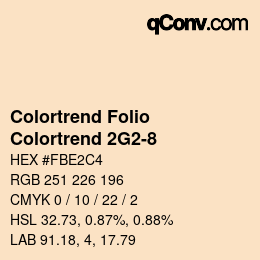 カラーコード: Colortrend Folio - Colortrend 2G2-8 | qconv.com