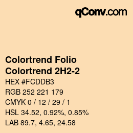 カラーコード: Colortrend Folio - Colortrend 2H2-2 | qconv.com