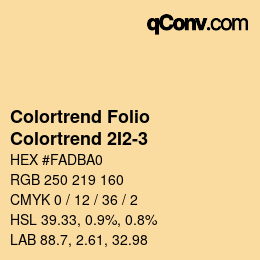 カラーコード: Colortrend Folio - Colortrend 2I2-3 | qconv.com