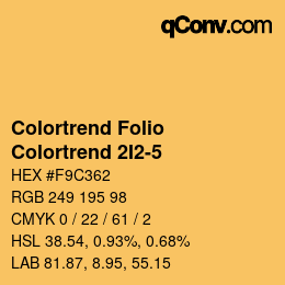カラーコード: Colortrend Folio - Colortrend 2I2-5 | qconv.com